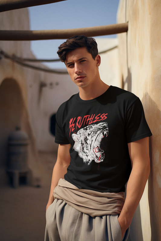 Be Ruthless Tiger Graphic Men's T-Shirt