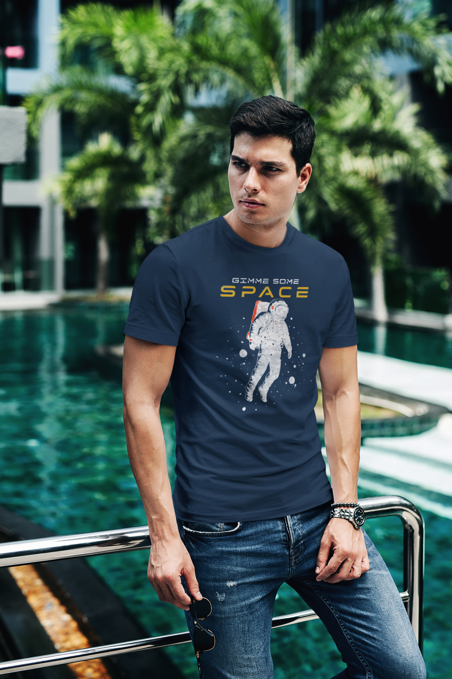 Astronaut 'Gimme Some Space' Graphic Men's T-Shirt