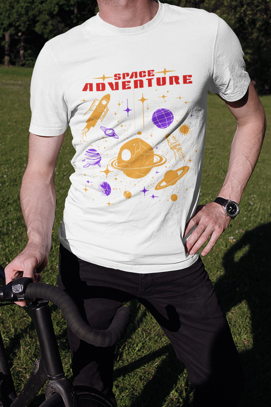 Space Adventure Graphic Men's T-Shirt