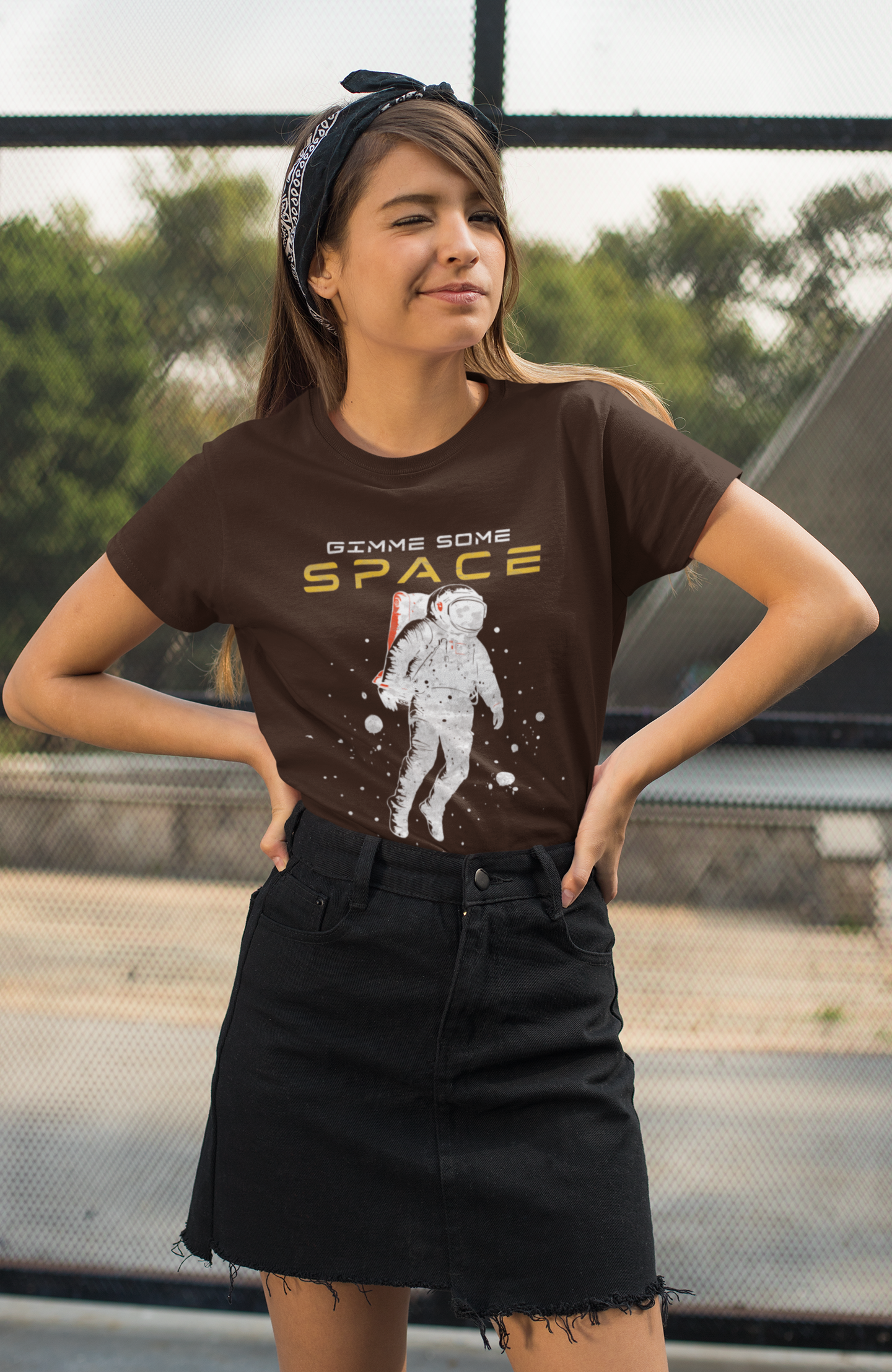 Gimme Some Space Astronaut Graphic Women's T-Shirt